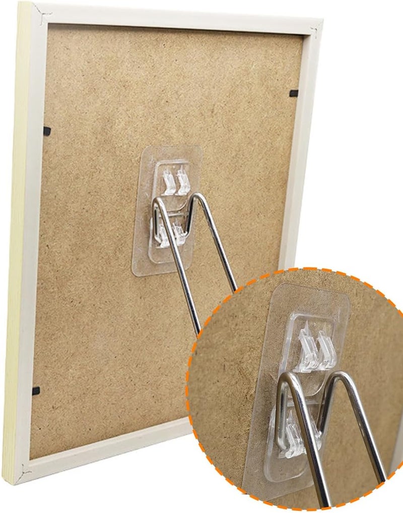 luvilly5 PCS 5.12"×2.2" Adjustable Metal Picture Frame Stands, Self Adhesive Photo Frame Stands Stainless Steel Easel Back Supports, for Photos Paintings Display - Image 4